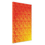 Hot bits gradient pattern stretched canvas print