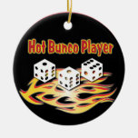 Hot Bunco Player Christmas Tree Ornaments