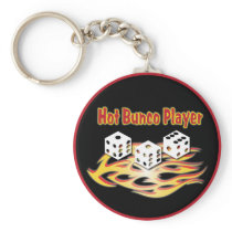hot bunco player keychain