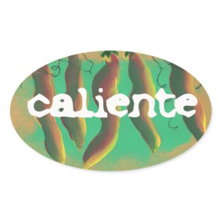 Hot Caliente Jalapeno Peppers Sticker