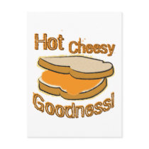 Hot Cheesy Goodness Grilled Cheese Sandwich postcards
