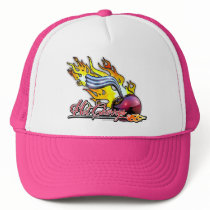 Hot Cherrys Pink baseball Cap Mesh Hats
