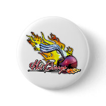 Hot Cherrys Round Pin