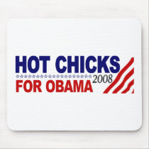 Hot Chicks For Obama mousepads