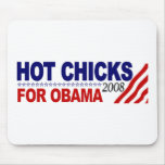 Hot Chicks For Obama Mouse Pads