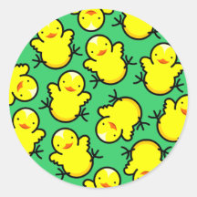 Hot Chicks Round Sticker