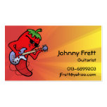 Hot Chilli Guitarist business cards