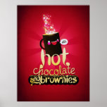 Hot Chocolate and Brownies Print
