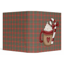 hot cocoa and candy cane binders