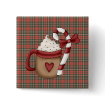 hot cocoa and candy cane buttons