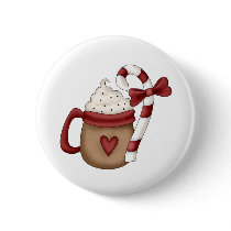 hot cocoa and candy cane buttons