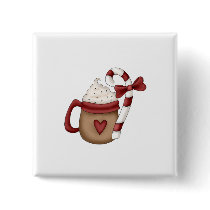 hot cocoa and candy cane buttons
