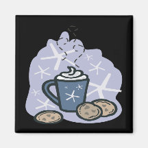 Hot Cocoa And Cookies Magnets
