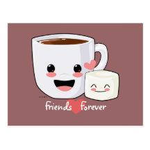Hot Cocoa and Marshmallow Postcard