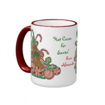 Hot Cocoa for Santa mug personalized