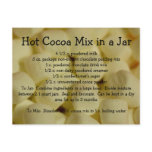 Hot Cocoa Mix Recipe Postcard