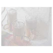 Hot coffee in handy glass mugs letterhead template