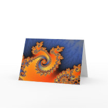 Hot Cold Triple Twirl Greetings Card