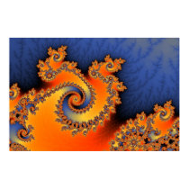 Hot Cold Triple Twirl Poster posters