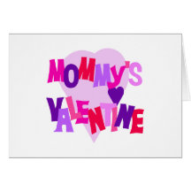 Hot Colors Heart Mommy's Valentine Card