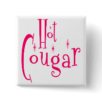 Hot Cougar Pinback Buttons