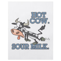 hot cow sour milk funny cartoon moo cow custom flyer
