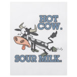 hot cow sour milk funny cartoon moo cow flyers
