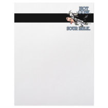 hot cow sour milk funny cartoon moo cow letterhead