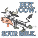 hot cow sour milk funny cartoon moo cow photo sculptures