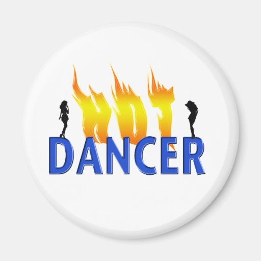 Hot Dancer and Flames Magnets