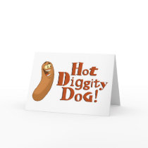 Hot Diggity Dog Card (Blank)