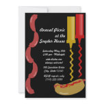 Hot Dog and Condiments Invitation