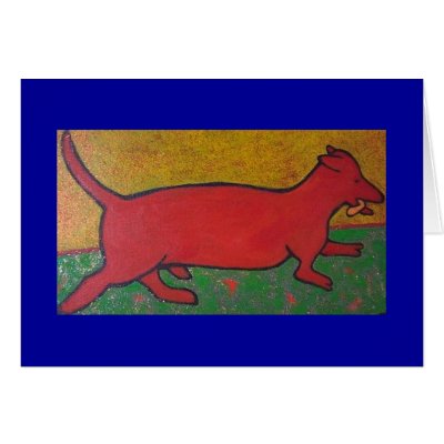 hot  dog! greeting cards by artbynina