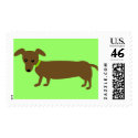 Hot Dog Dachshund postage