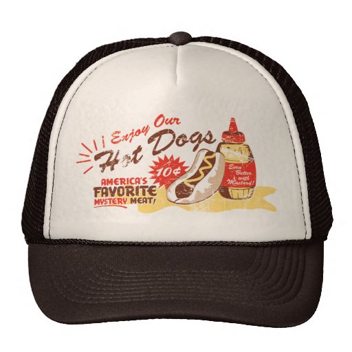 Hot Dog hat (brown/tan)