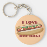 Hot Dog Keychain
