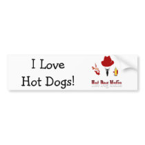 Hot Dog Mafia I love hot dogs Bumper Sticker
