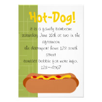 Hot Dog! Party invitations