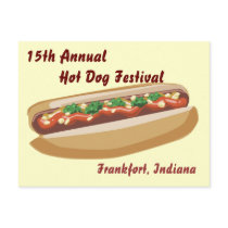 Hot Dog Postcard