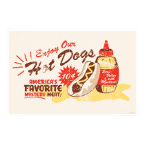 Hot Dog print posters