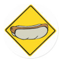 HOT DOG ROAD SIGN 1 stickers
