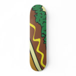 Hot dog skate board deck
