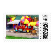 Hot Dog Stand in Mall stamps