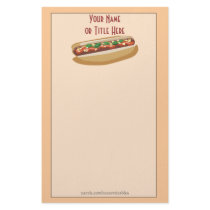 Hot Dog Stationery