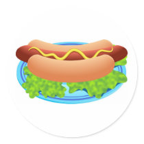 Hot Dog Stickers