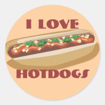 Hot Dog Stickers