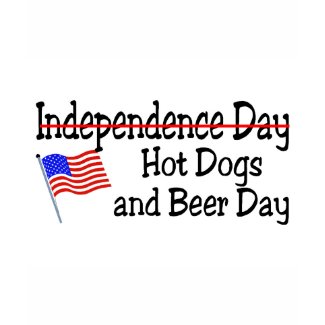Hot Dogs and Beer Day July 4th shirt