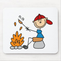 Hot Dogs On Campfire Mousepad by stick_figures Hot Dogs On Campfire Mousepad
