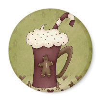 Hot Drink Gingerbread Magnet