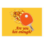Hot Enough Flaming Ping Pong business cards